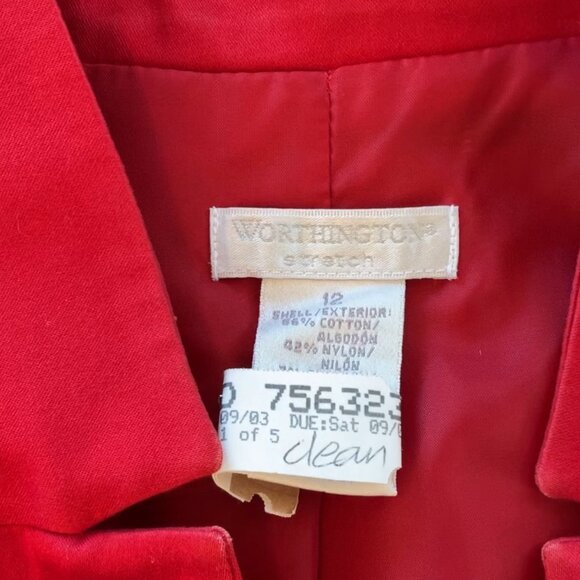 Worthington Stretch Top Red - Picture 5 of 5